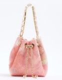 River Island Pink Floral Handbag